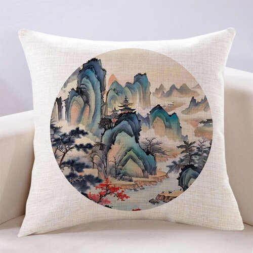 中国风客厅靠山抱枕靠垫