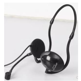 danyin/电音 DH-905后挂式耳机 电脑游戏耳麦带麦克风线控耳机