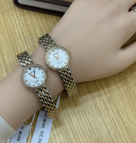 宝时捷手表女小表盘时尚石英表简约超薄百搭手链防水镶钻女表8249