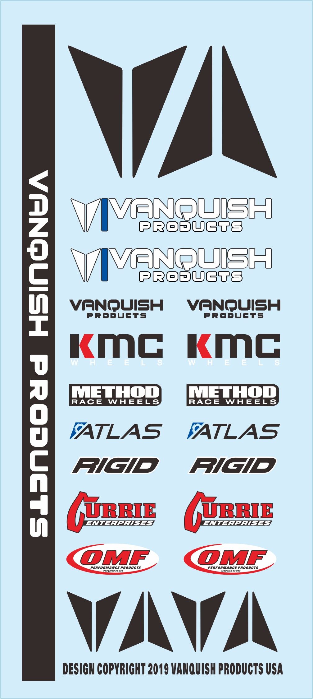 vp vanquish 2015 logo 贴纸 vanquish products/vps07151