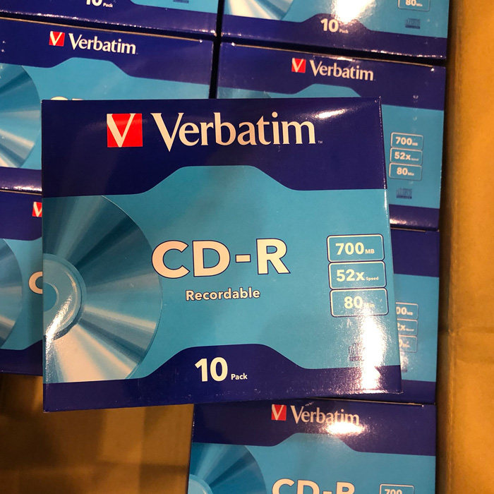 特价台产威宝CD-R 刻录盘 1&times;  700M空白碟单片刻录光盘