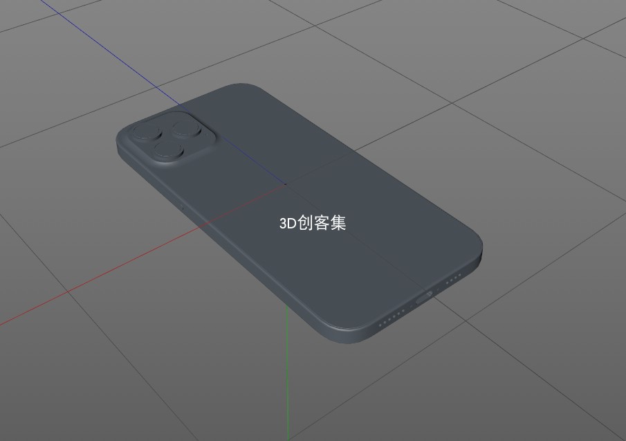 3d图/3d素材/3d数据(iphone12 pro max手机1:1外形数据)