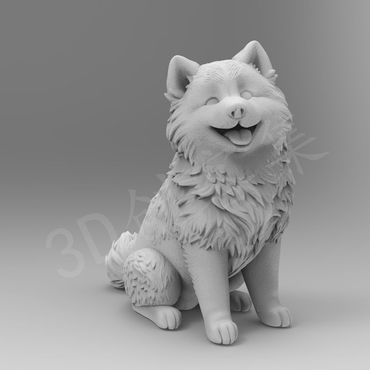 宠物狗3D打印数据stl格式