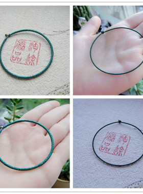 黑绿色金刚结手绳手链