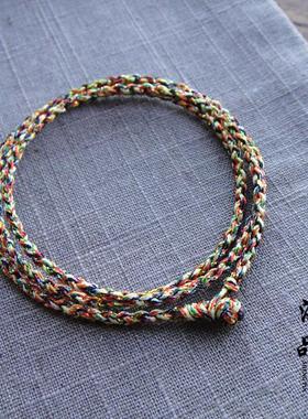 杨千嬅款五色加金手绳手链定做