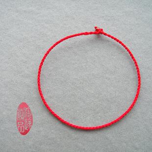 定做如果不是你只想你为我戴上的那根红绳子手链本命年简约无盒