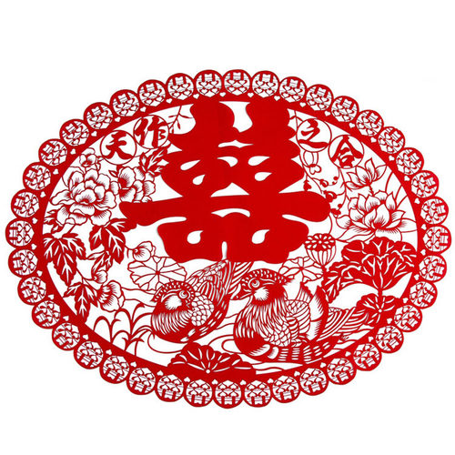 婚庆用品绒布镂空喜字 结婚房布置装饰用品创意个性大号绒布喜字
