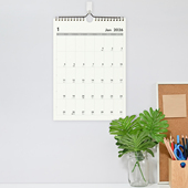 2026年简约挂墙日历挂历格子记事办公月历企业公司挂历定制定
