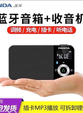 熊猫插卡锂电池便携无线蓝牙音箱