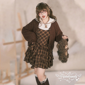 学院风收腰显瘦麻花毛衣不规则连衣裙 限时8.8折 新品 硬糖大码