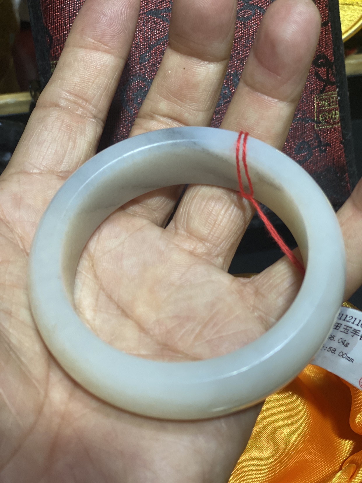 玉淡9504青花籽料手饰墨玉玉玉手串玉手链玉镯女玉镯白玉和田手镯