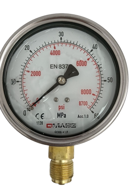 压力表DMASS德玛仕EN837-1德国MBB10B-250-1 100盘 径向25MPA