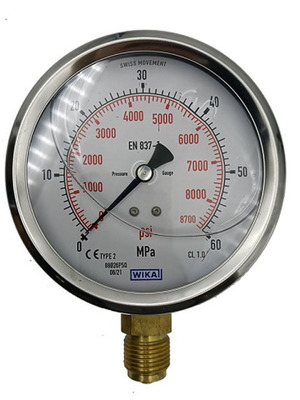 压力表德国EN837-1液压表wika