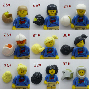 乐高 LEGO 散货 人仔帽子 头发 素体 人仔配件