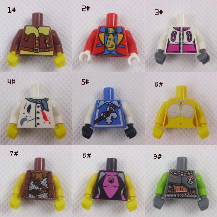 乐高lego散货人仔身体衣服