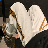AK92*P55控78元主推严选品质款直筒宽松拼接条纹加绒加厚裤男，男装卫衣，电商A249