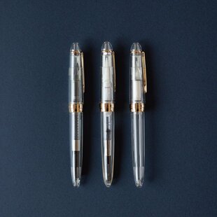 日本fonte文具女子博简约系透明感钢笔软毛笔玻璃头蘸水钢笔