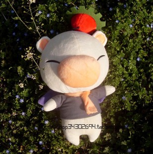 最终幻想零式 FF0式莫古力莫古利 米色猪 cos 毛绒公仔