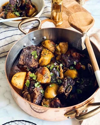 法国无涂层专业特厚双耳深煎锅