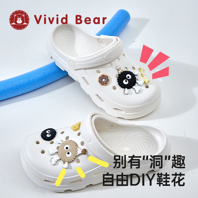 Vivid Bear成人夏季男女凉鞋拖鞋办公室户外居家洞洞鞋