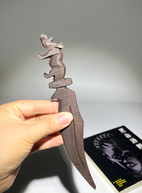 乌木刀非洲黑木雕手工拆信刀壁纸刀家居用品