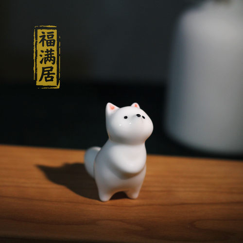 超萌可爱小狐狸摆件精致小巧