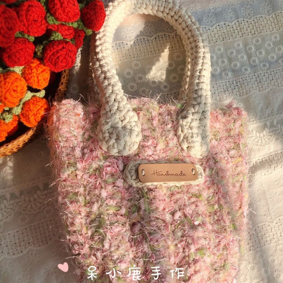 [成品]纯手工编织包包手混线包包送女友闺蜜仙女包--特价不退不换