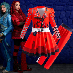 女童万圣节Descendants4后裔服装cosplay角色扮演套装舞台演出