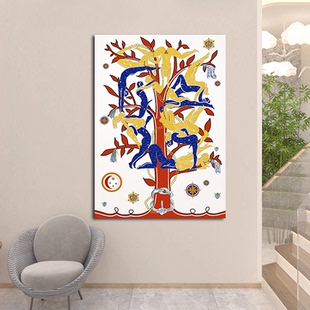 抽象人体艺术挂画 现代私密小屋打造美容院私密房氛围墙装饰壁画