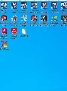 博图V19虚拟机套装含有CAD2023和eplan2022/3.0solidworks2022