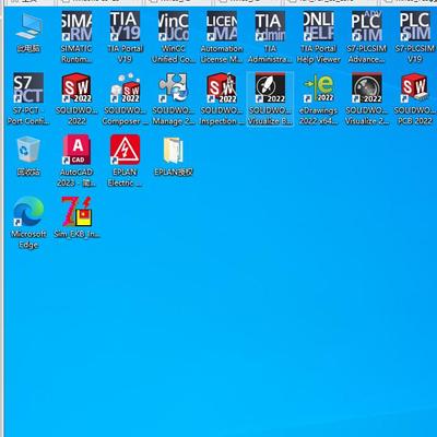 博图V19虚拟机套装含有CAD2023和eplan2022/3.0solidworks2022