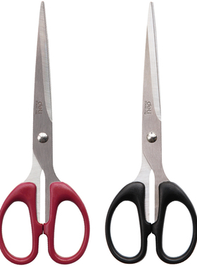 得力剪刀6009 Deli办公家用剪刀剪子 省力不锈钢裁纸剪刀178mm