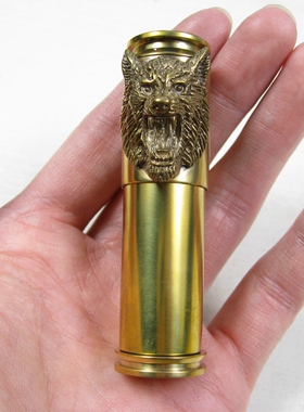 战壕子弹壳军人黄铜复古煤油手工防风煤油高端工艺品老式火机AK69