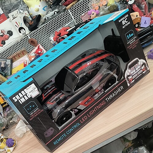 全新美版Sharper Image LED灯光遥控跑车2.4G竞速遥控车完整礼盒