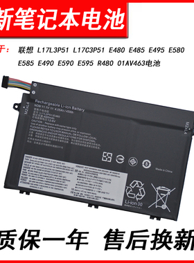 适用联想 L17L3P51 L17C3P51  E480 E485 E495 E580 E585 E490 E590 E595 R480 01AV463电池E41-50 55