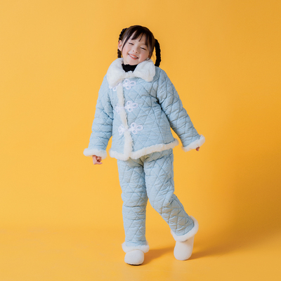 家居服女童可外穿加厚