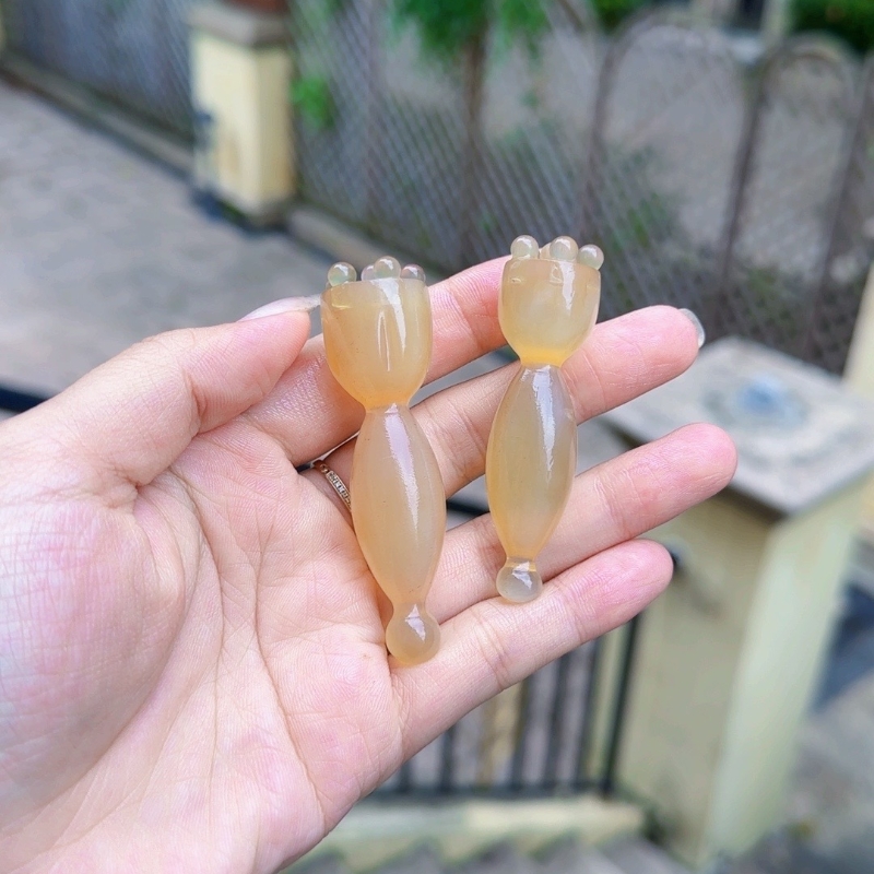 高原羊角眼部莲蓬拨筋棒点穴棒按摩眼部改善黑眼圈眼袋细纹，微瑕