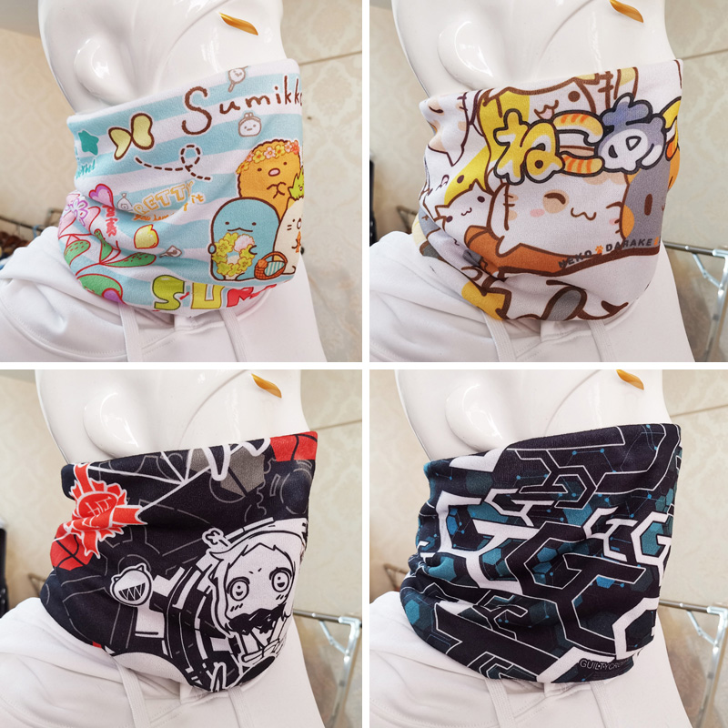 动漫周边围脖围巾冬季二次元学生