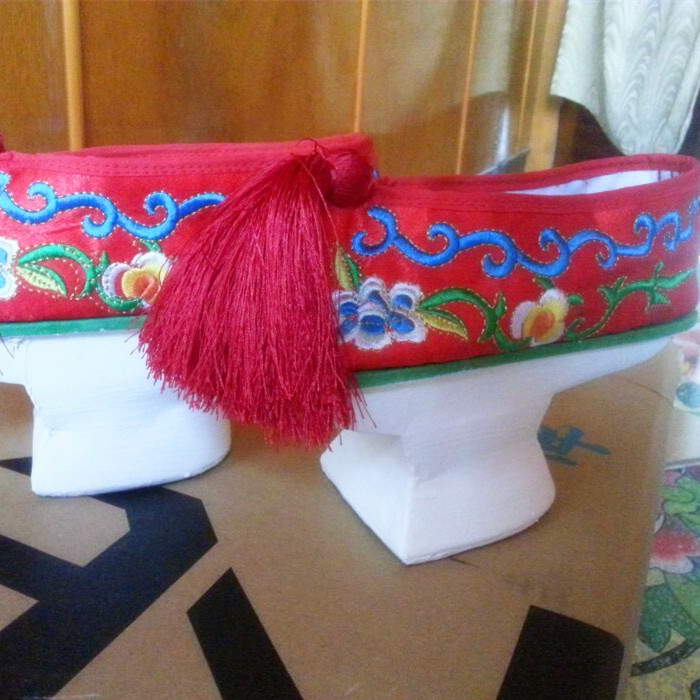 古装鞋清朝鞋子花盆鞋格格鞋旗鞋演出清代木底旗鞋小薇舞蹈鞋