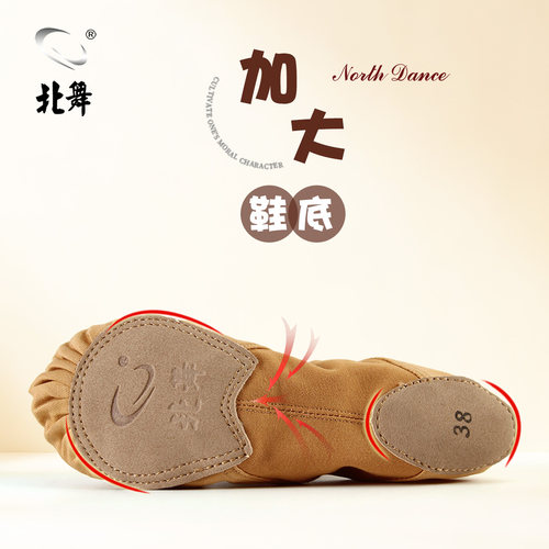 北舞专业弹力布芭蕾舞鞋儿童女童女成人软底练功鞋猫爪鞋不累脚 - 封面