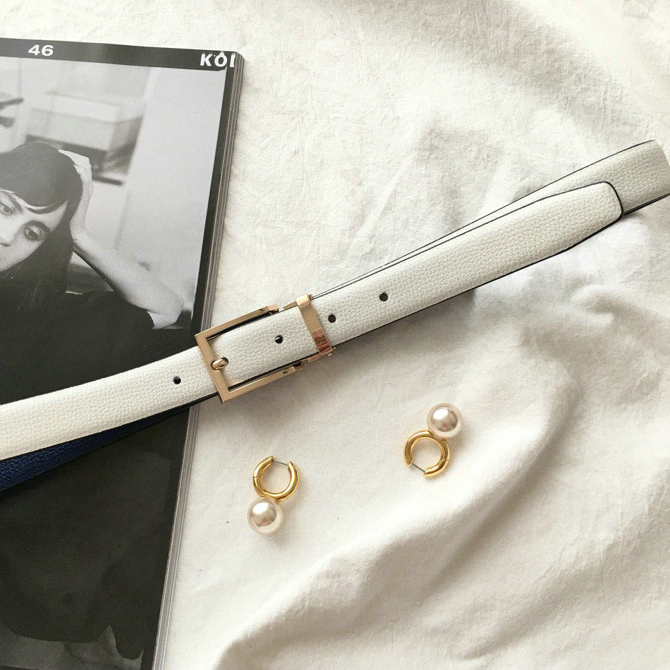茉包  双面头层牛皮 两面用撞色淡金色方扣女装百搭腰带皮带|ruв категории Аксессуары, пояс/пояс/пояс - от Buy2taobao.com для оказания профессиональной услуги покупки агента Taobao