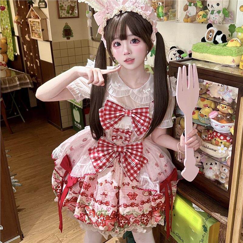 YoYo酱~原创Lolita萝莉塔可爱糖果花苞裙超萌少女