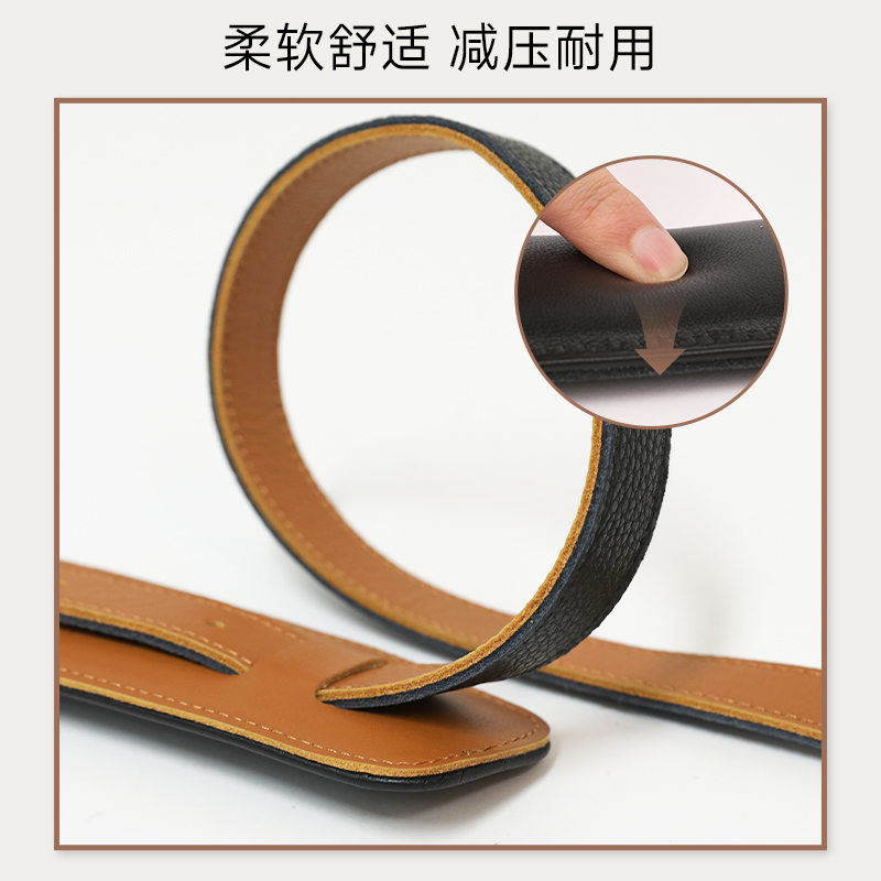 FOALS电吉他复古背带加宽减重贝斯民谣男女通用真皮琴带旷野系列