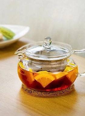 HARIO茶壶耐热玻璃日本进口玻璃茶壶泡茶壶花茶壶日式单壶茶具