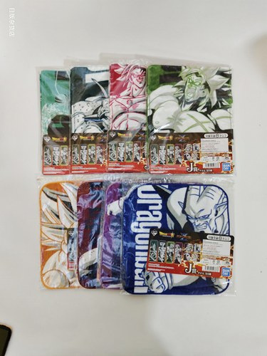 日版 万代 龙珠Z 一番赏 J赏 悟吉塔 孙悟空 布罗利 毛巾 周边