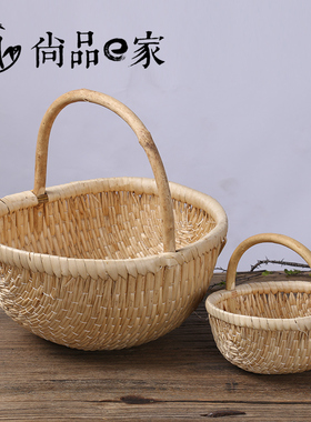 农家用品道具柳编藤编收纳筐大号