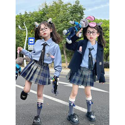 女童学院风套装秋季新款春秋装