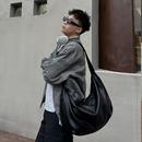 YUEN高级感复古单肩斜挎大容量pu托特通勤大包男女流浪月牙包休闲