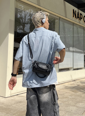 YUEN高级感通勤单肩包斜挎包ins街头波士顿小包手机手提日系街头