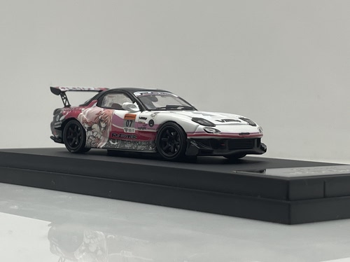 1/64 马自达 RX7 痛车 开盖版 合金汽车模型